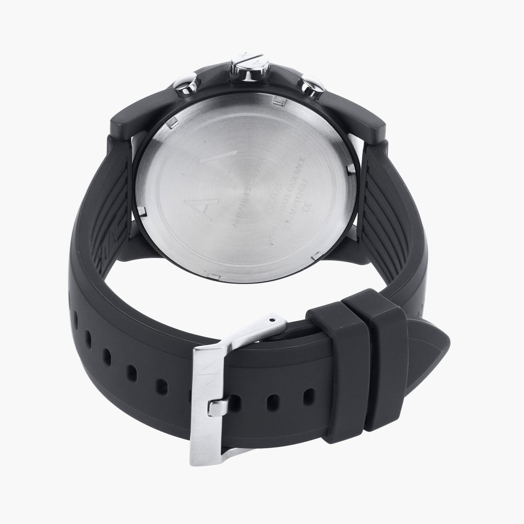 Armani Exchange Outerbanks AX7123 Men's Chronograph Watch – Grey Dial with Grey Silicone Strap