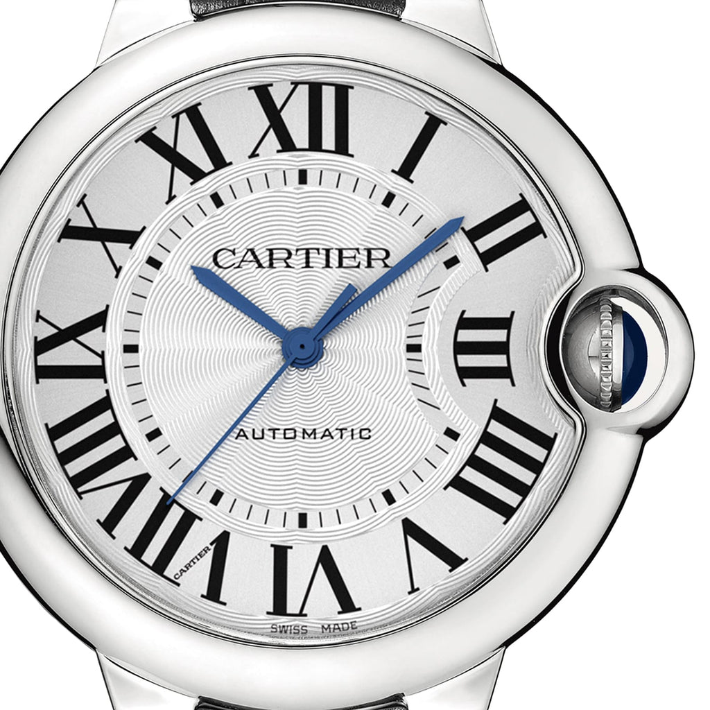 Ballon Bleu de Cartier 36 | 36mm, Steel, Alligator Leather, Silver Dial